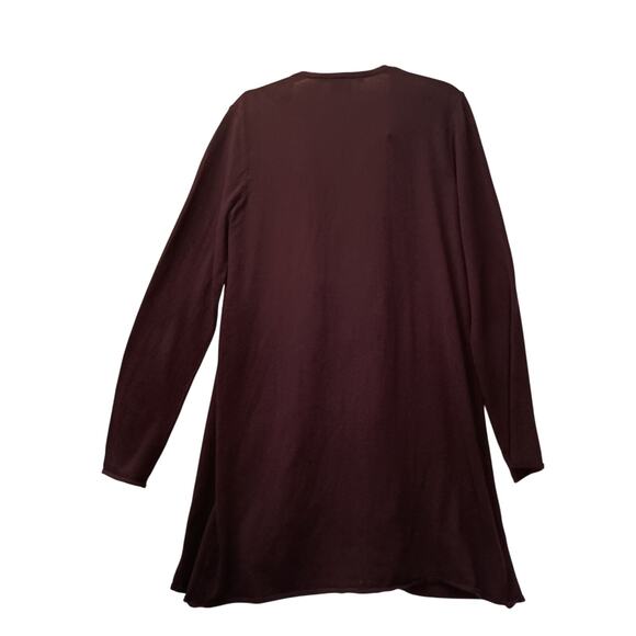 Tory Burch Ladies Black Cotton Open Cardigan Ruffles on Front Size Med - Picture 3 of 7